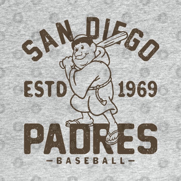 Retro San Diego Padres 1 by Buck Tee by Buck Tee